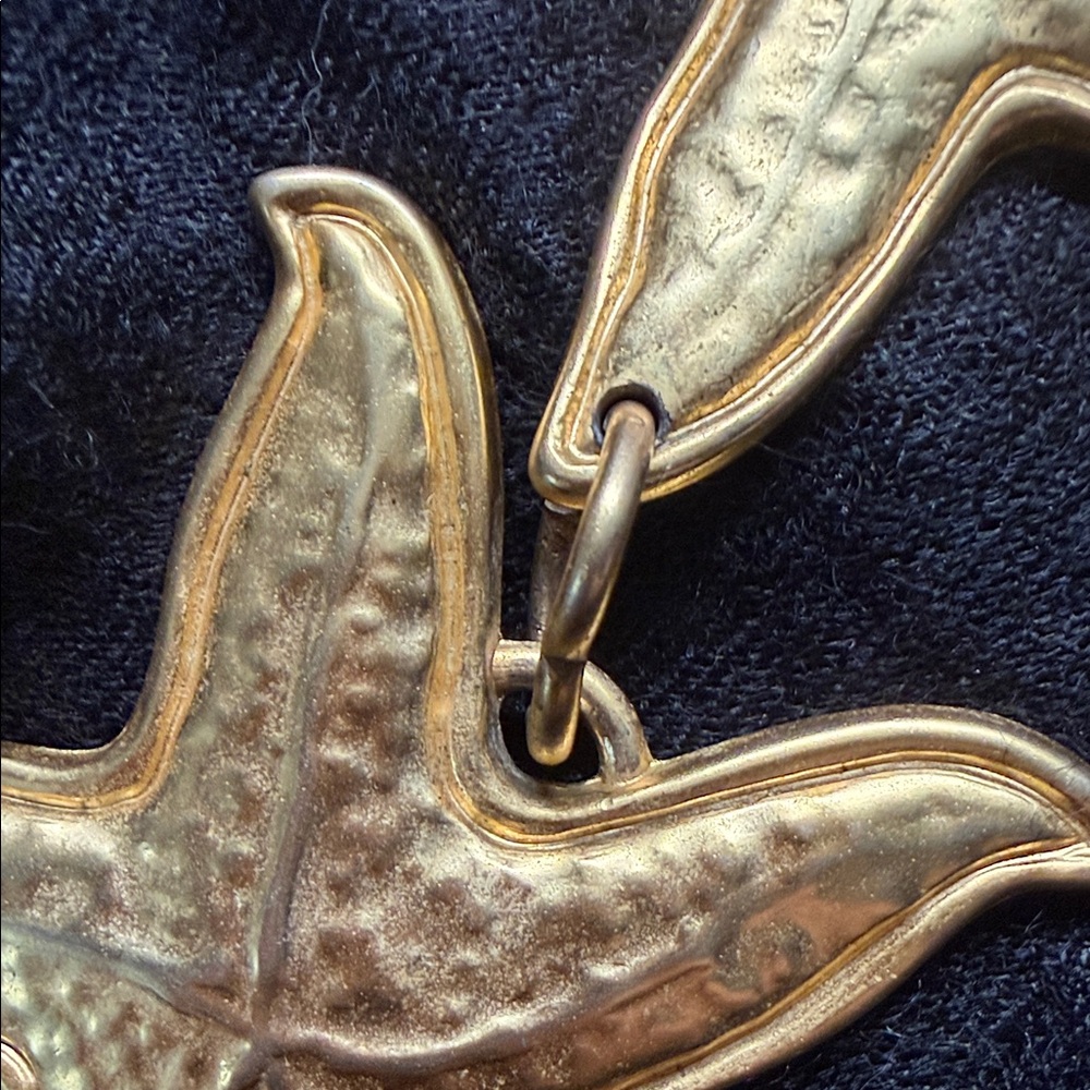 Bronze Starfish Necklace Nautical Beach Coastal Jewelry - Picture 9 of 12
